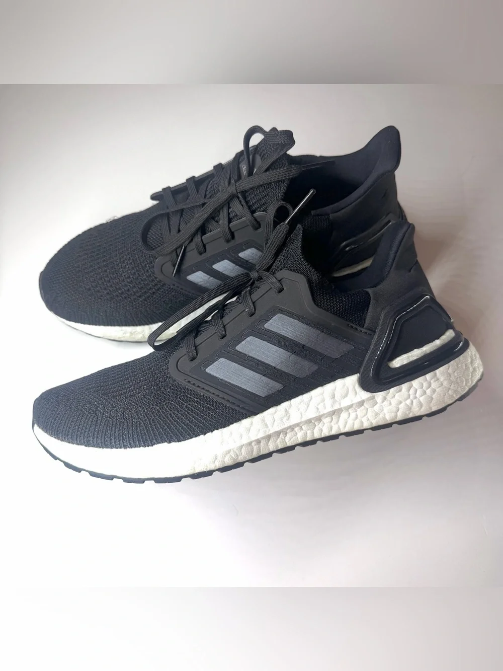 Adidas Women’s Ultraboost 20 Boost Running Sneakers White Black Size- 10.5